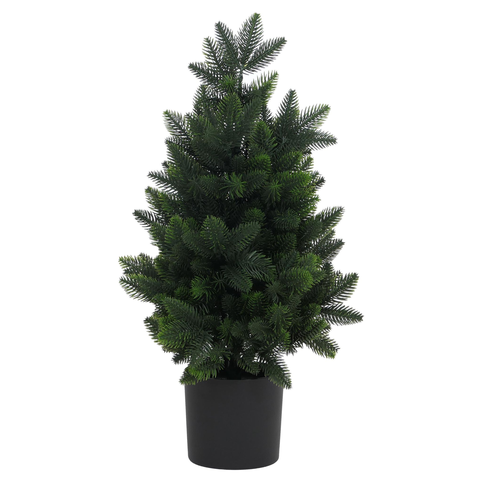 Weihnachtsbaum Hhg-119, Dekobaum Kunstbaum Kunstpflanze Künstliche Tanne, Outdoor Polyethylen, 55cm