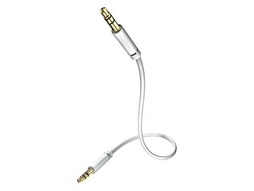 In-akustik Star - Mp3-audiokabel (3,5 Mm Klinkenstecker, 1,5 M), Farbe Weiß