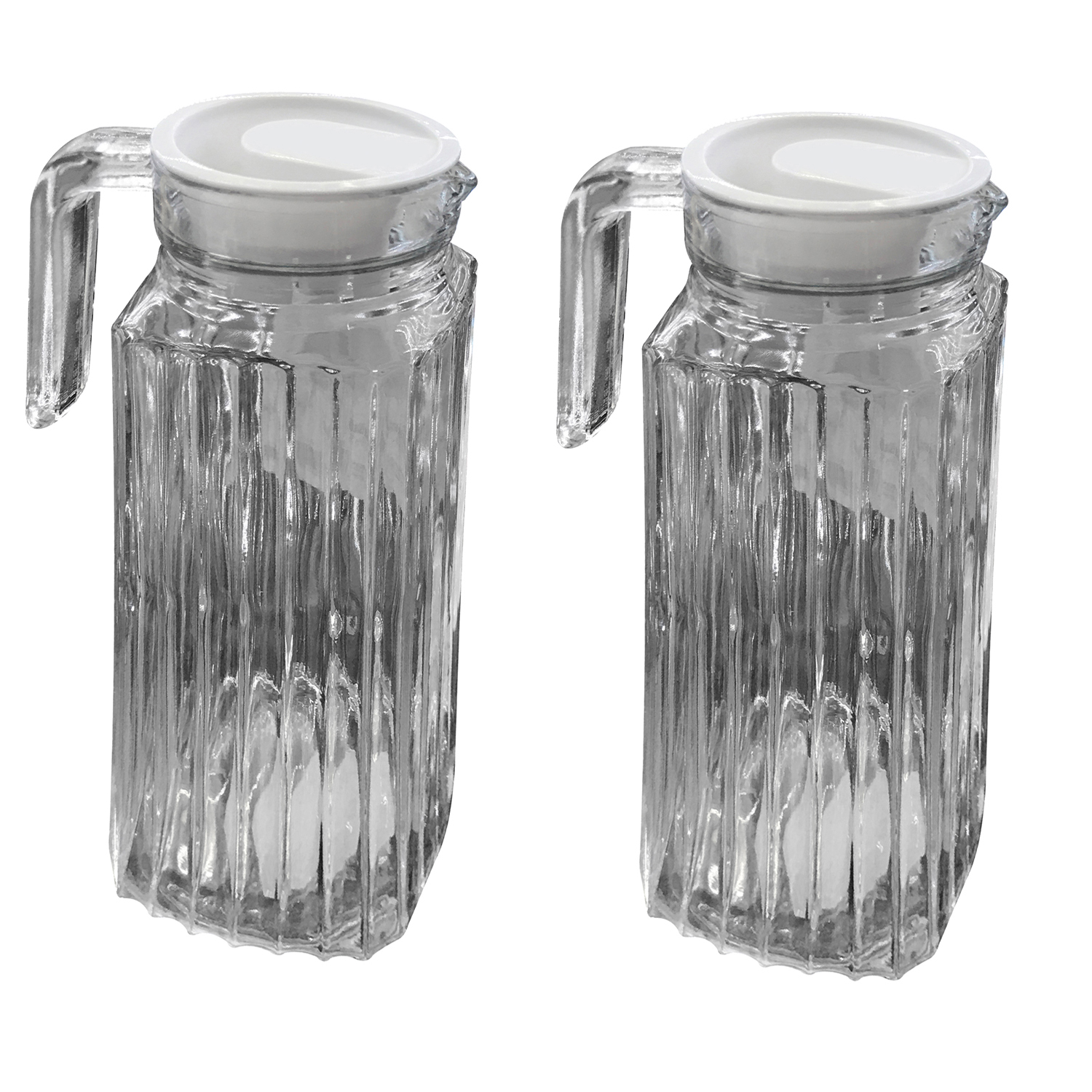 2 Stück Glas Kühlschrankkrug 1 Liter -dyw53789-2