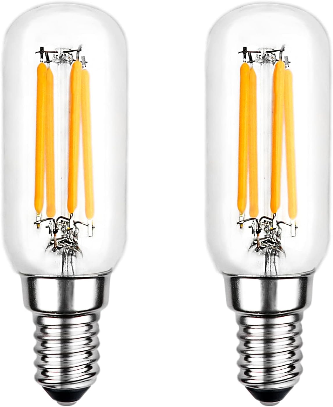 T25 E14 4w Led-küchenhaubenlampe, Kaltweiß (6000k), 400 Lm. Entspricht Einer 40w E14 Led-röhrenlampe Für Dunstabzugshauben. Nicht Dimmbar. 2er-pack.