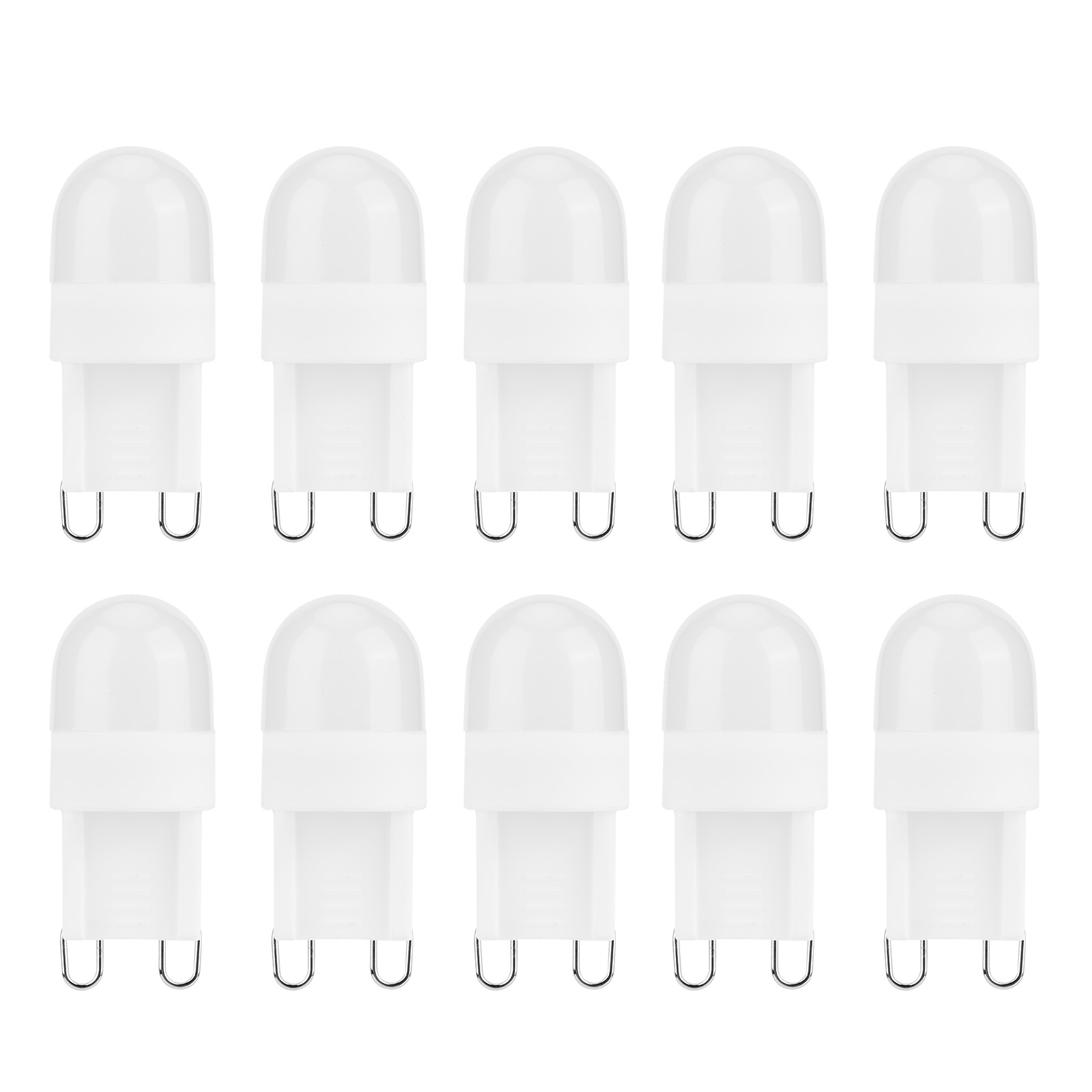 Led-lampe, 10er-packung G9 1,5w Zweipol-led-lampen Für Kronleuchter, 230v Innenbeleuchtung (warmweißes Licht)