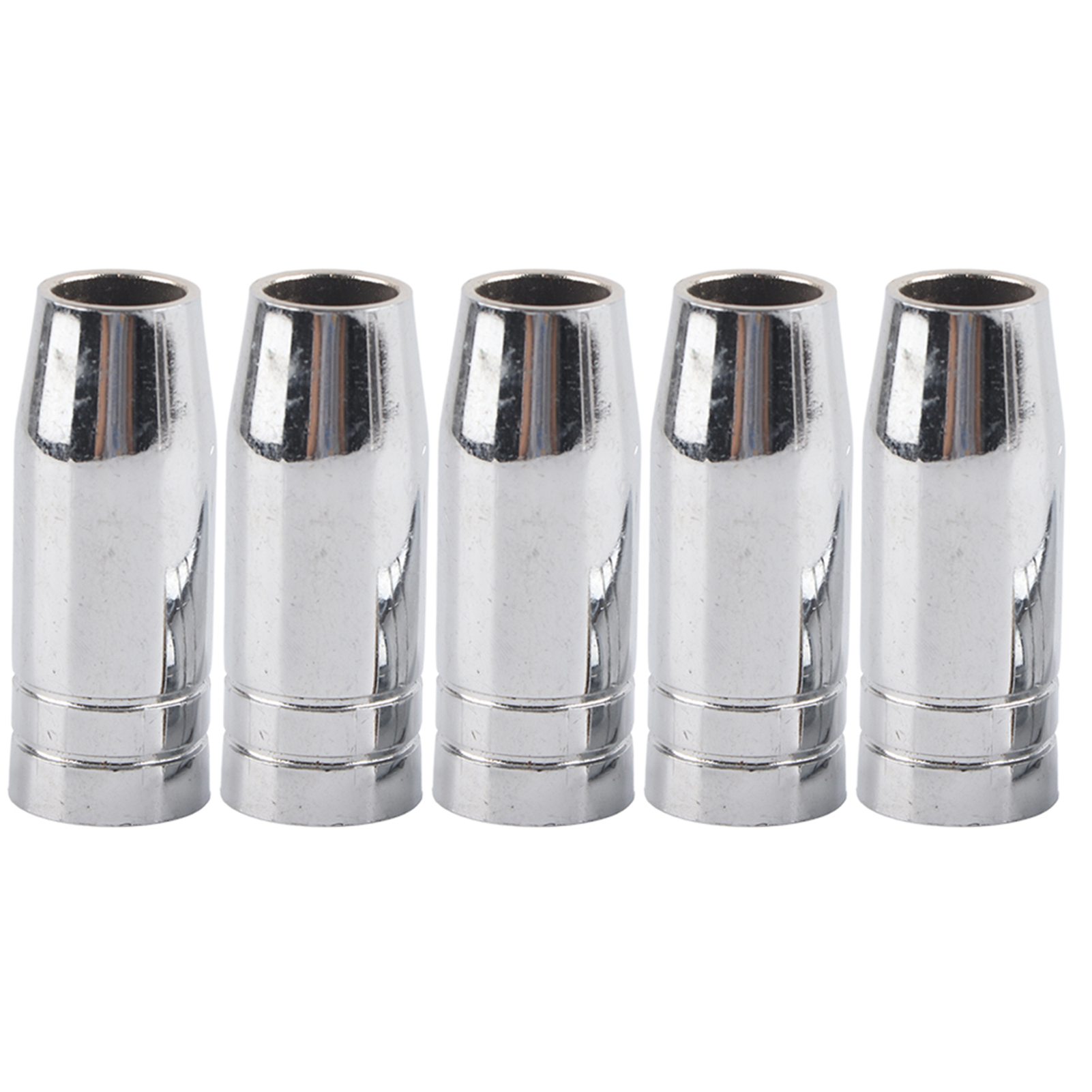 Satz Mit 5 Mig-gasdüsen, Verbrauchsmaterialien Für Mig/mag-schweißbrenner Mb 25ak, 15 Mm Konische Gasdüse Für Binzel Mb 25ak Mig/mag-schweißbrenner