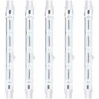 5er-pack Lineare Halogenstrahler R7s 118 Mm 300 W Dimmbar J118 Für Landschafts- Und Sicherheitsbeleuchtung