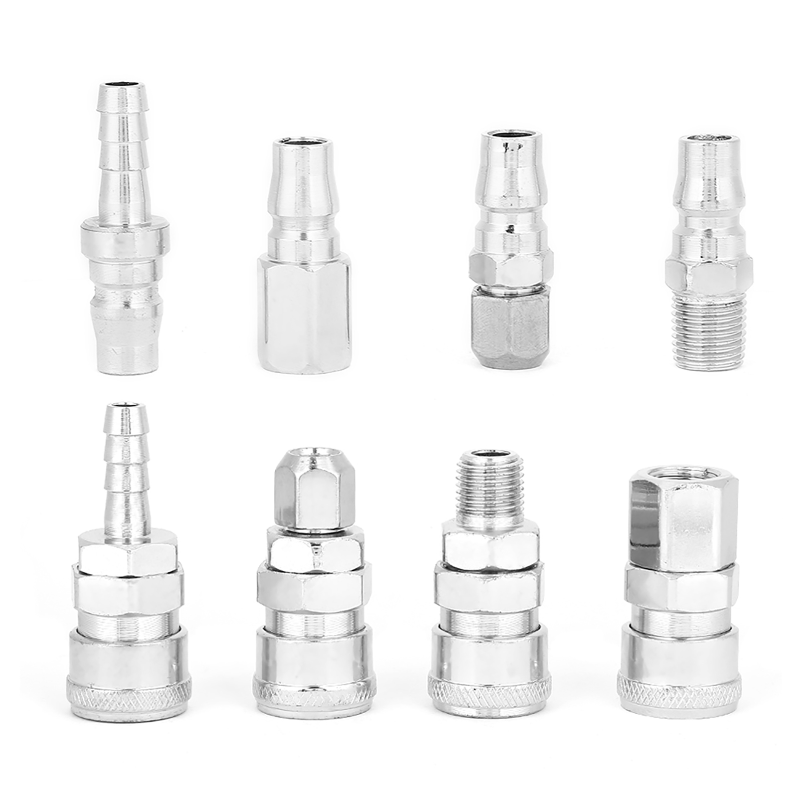 Set Mit 8 Schnellkupplungen 1/4"-pneumatikschläuchen Für Luftkompressorschläuche