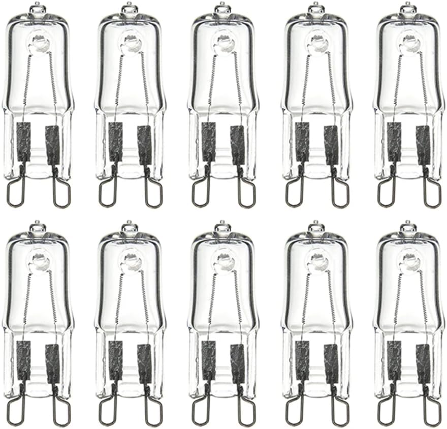 Packung Mit 10 Umweltfreundlichen G9-halogenlampen, Led-kapsellampen Mit Kristalleinsatz, 40 W