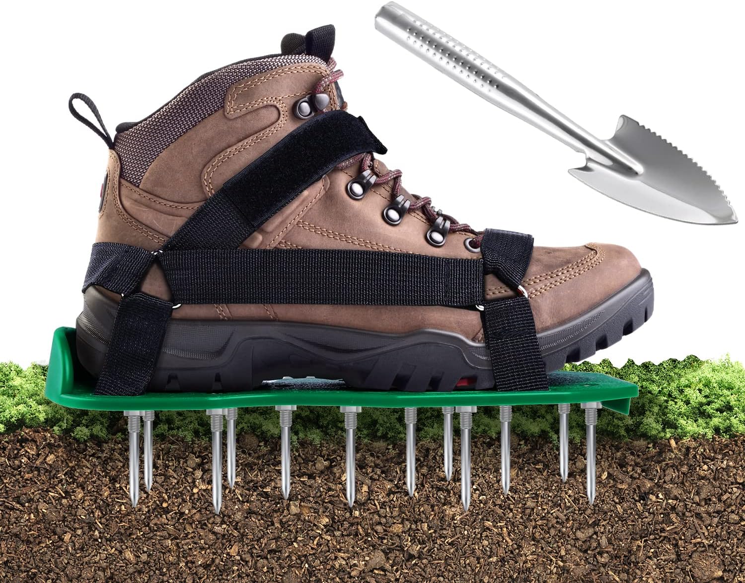 Ineasicer Rasenlüfter-sandalen, Gartenschuhe, Vertikutierer Für Rasenflächen, Vertikutierernägel Für Ihren Rasen