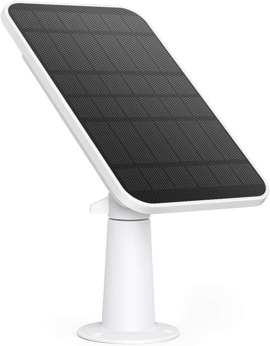 Ineasicer-zertifiziertes Solarpanel, Kompatibel Mit Der Eufycam-kamera, Kontinuierliches Laden, 2,6-w-solarpanel, Ip65 Wasserdicht