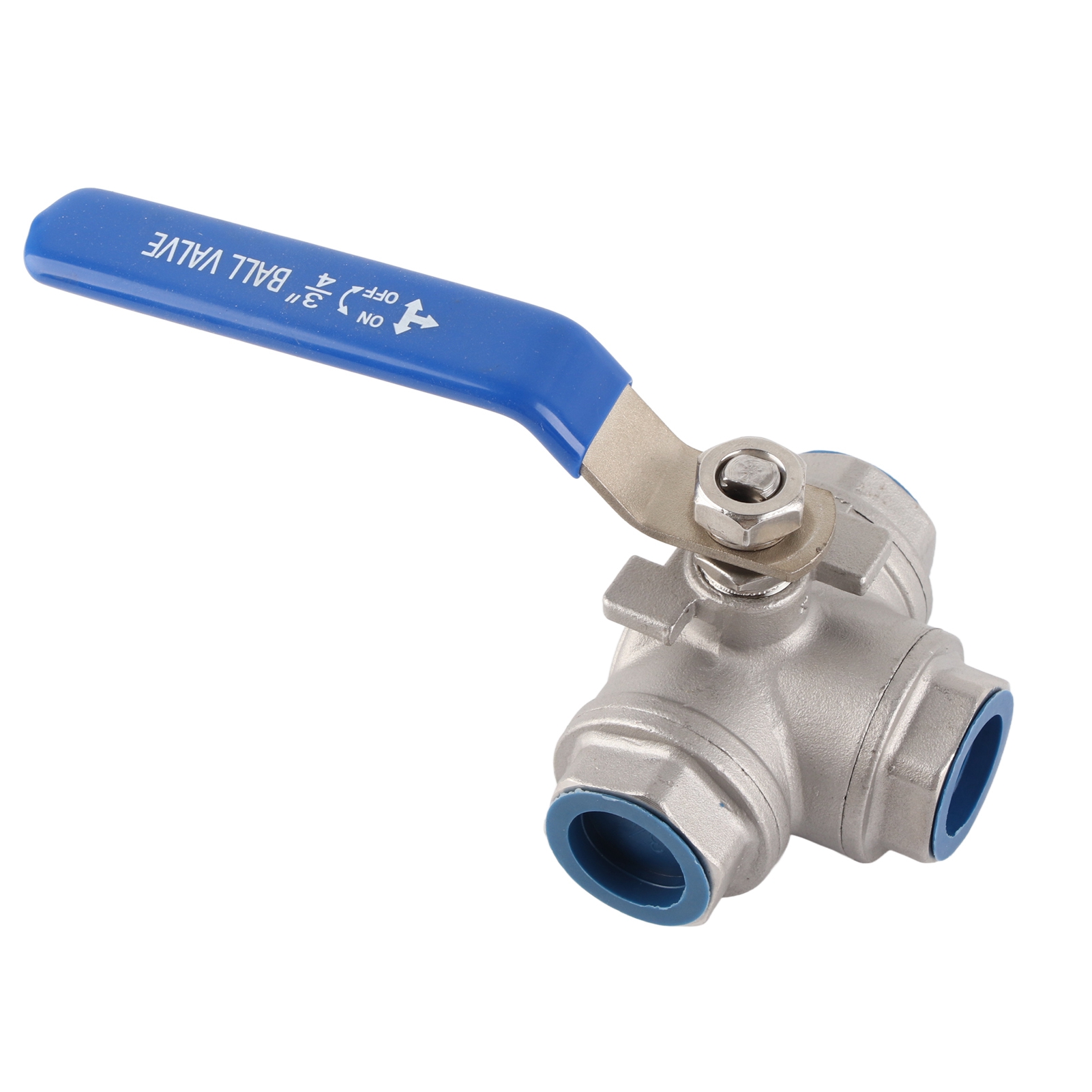 Kugelhahn Aus Edelstahl Sus304 (1 Stück) Für Rohrleitungen, Dreiwegehahn, T-stück, 3/4"-innengewinde Dn20