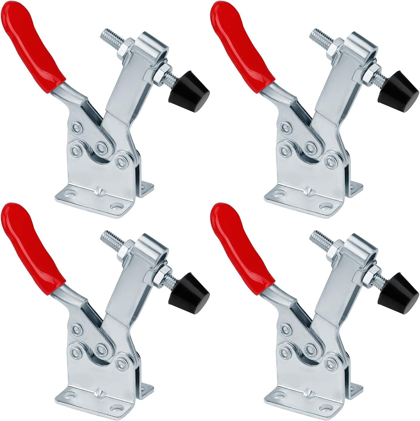 Kniehebelspanner Für Handwerkzeuge, Haltekraft Ca. 90 Kg, Rutschfestes Schnellspannsystem Gh-201-b, 4er-packung