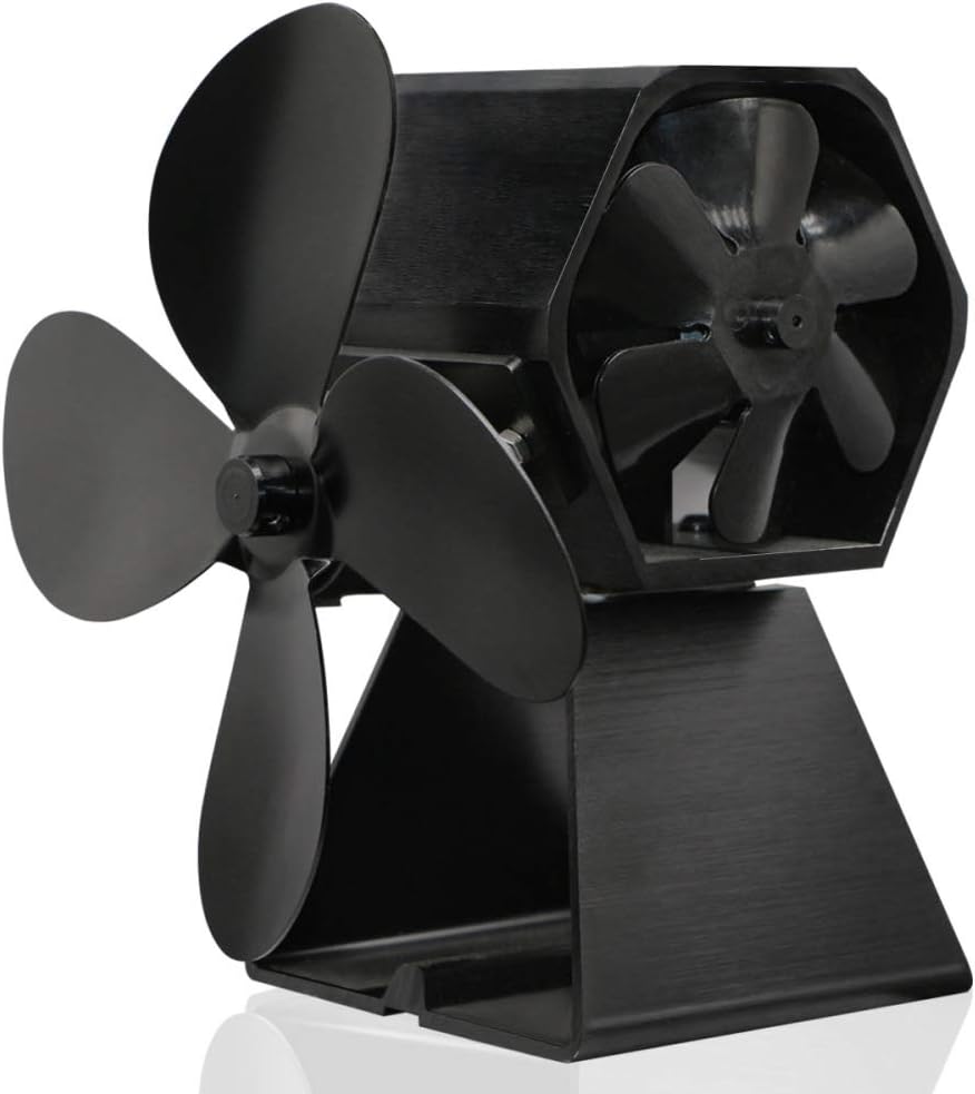 Kaminventilator, Thermodynamischer Kamin, Ofenventilator, Doppelheizkörper, Zubehör Für Kamine Und Öfen
