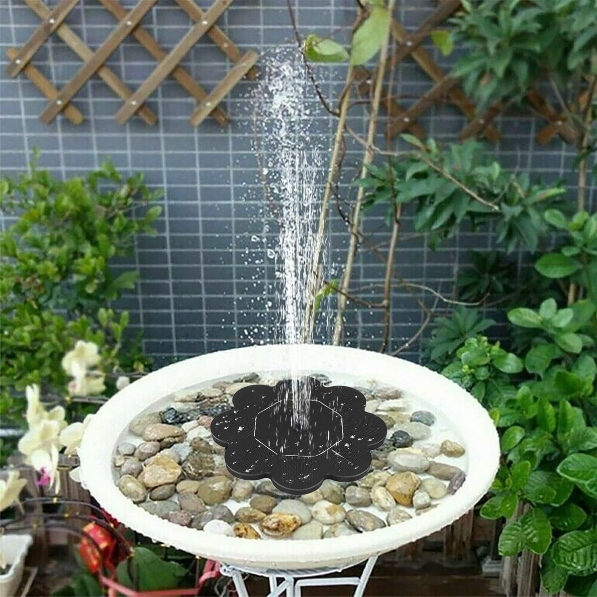 Neuer Solarbrunnen, 1,5 W, Ideal Als Vogeltränke, Gartendekoration Oder Für Einen Kleinen Gartenteich.