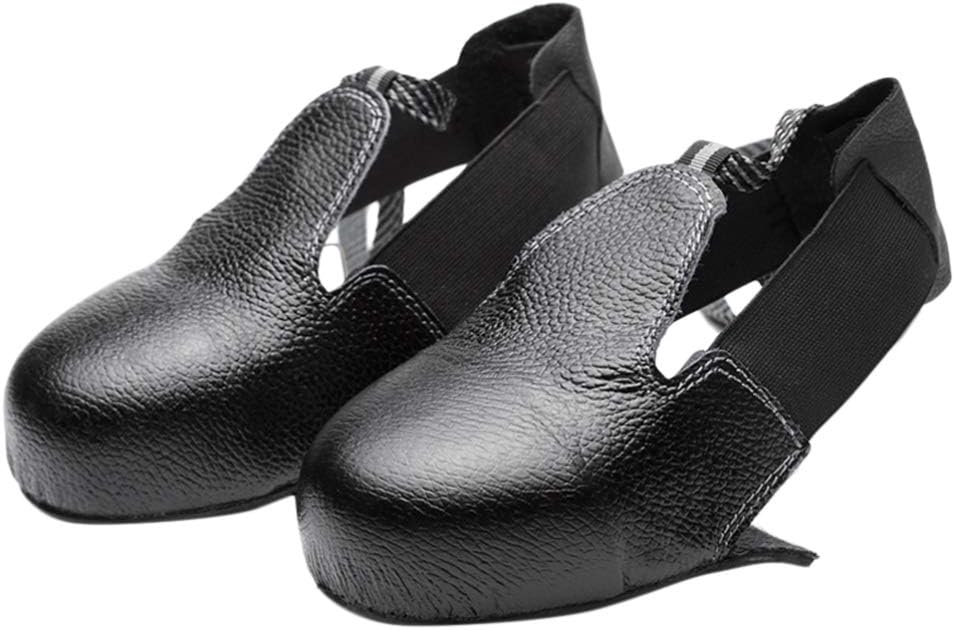 Zubehör Für Sicherheitsschuhe Und -stiefel, Schutzhüllen Für Gartenmöbel, Sicherheitsschuhüberzieher Aus Leder Mit Stahlkappe Und Stoßdämpfung, Überschuhe Für Besucher, Größen 36 Bis 46 Eur