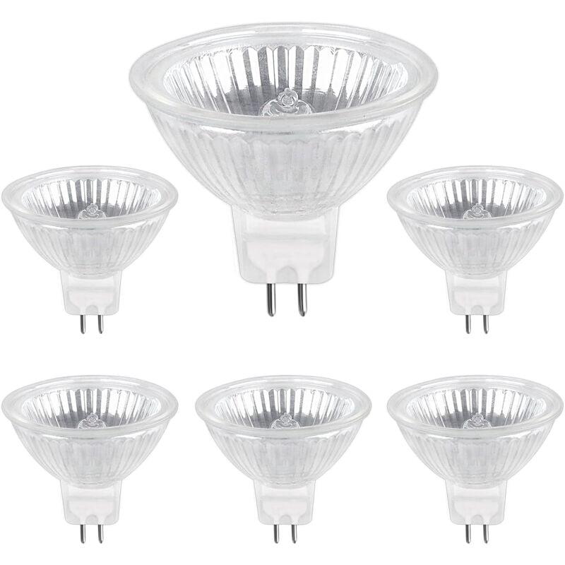 Gu5.3 50w 220v Halogenlampe, 680 Lm, Warmweiß 2700k, Dimmbar, Mr16 Halogen-spotlampe, 6er-pack