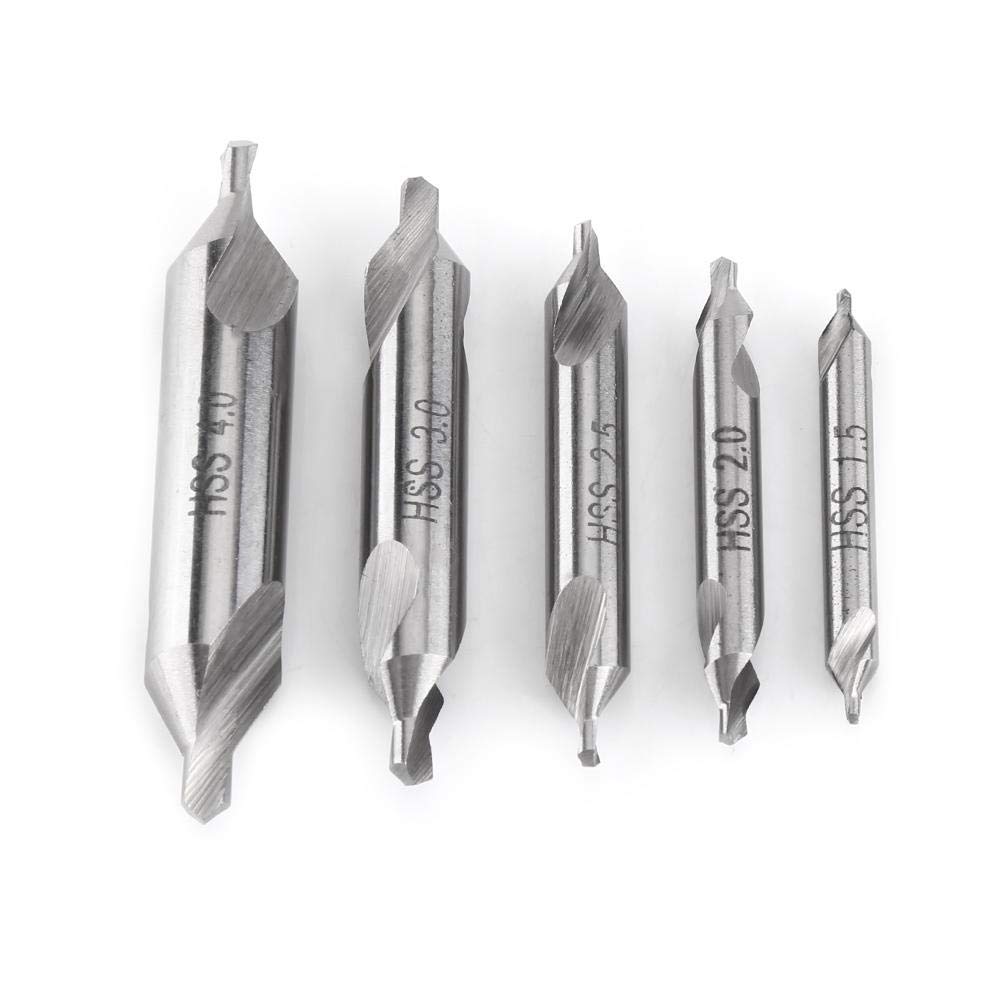 Satz Mit 5 Hss 60° Zentrierbohrern (1,5/2/2,5/3/4 Mm)