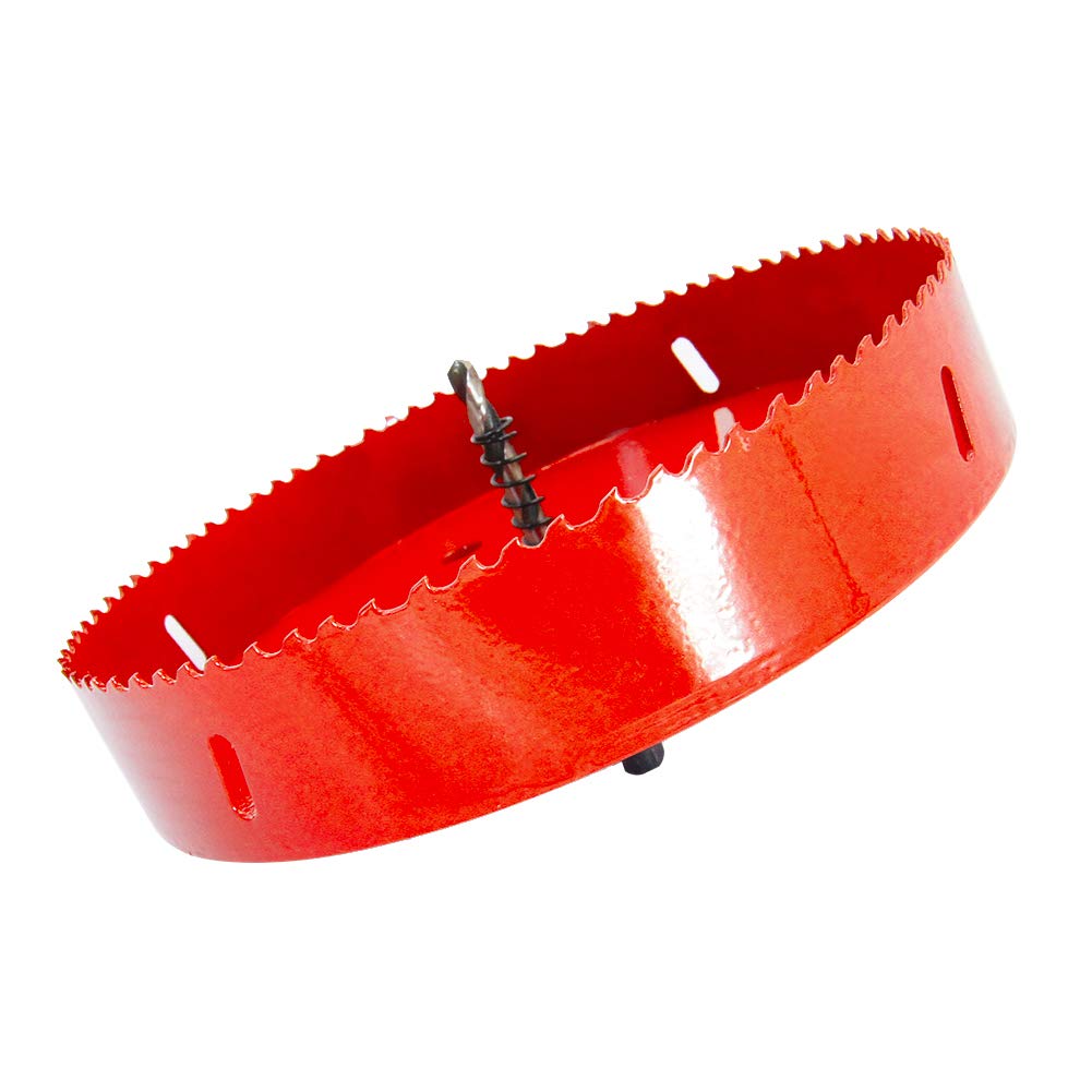 Bimetall-lochsäge, 200 Mm Durchmesser Holzlochsäge, Zentrierbohrer, Zum Bohren Von Kunststoff, Pvc, Holz, Faserplatten Und Weichmetallen.