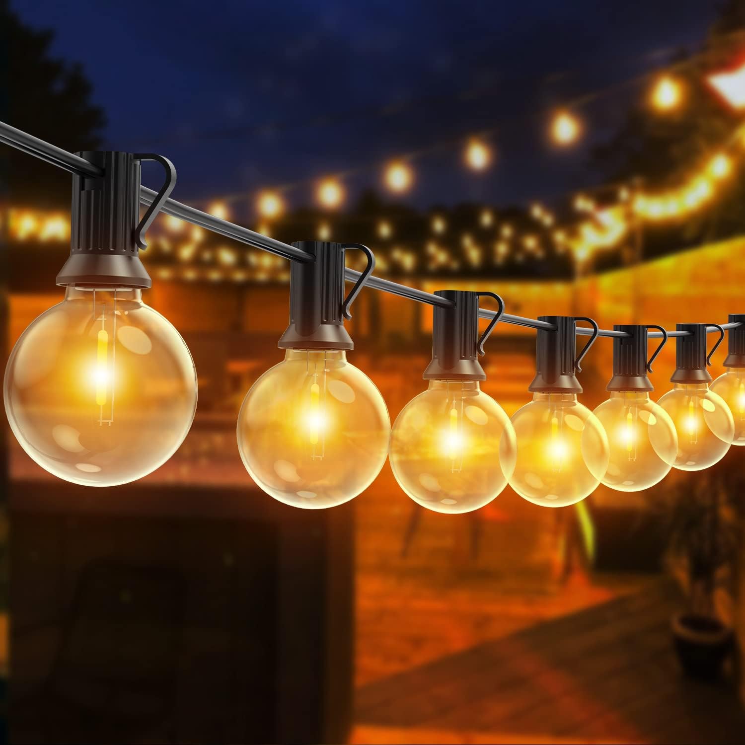 Lichterkette Für Den Außenbereich, 30 M, Led, 50 Bruchsichere Leds, Ip44, Wasserdicht, Für Terrasse, Garten, Hochzeit, Party, Beleuchtung › Lichterketten › Außen/innen