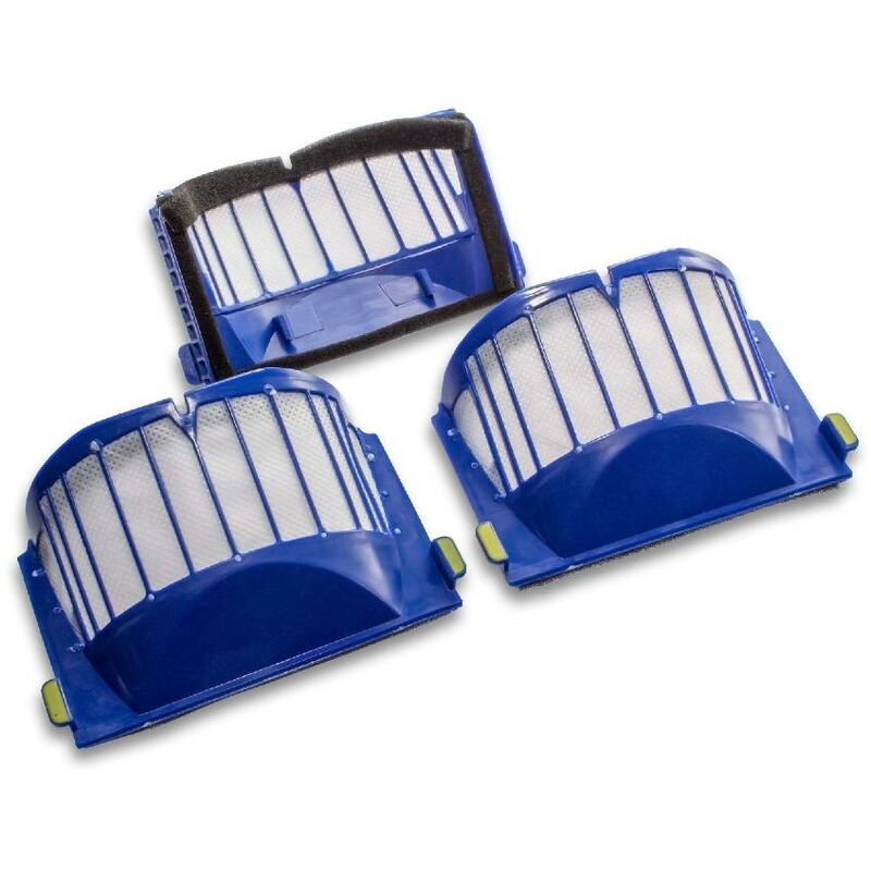 Staubsaugerfilter – 3 Filter, Kompatibel Mit Den Staubsaugern Der Irobot Roomba 600 Aerovac, 600, 620, 630, 650 Und 660 Serie – Hepa-filter Für Allergiker