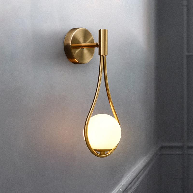 Moderne, Minimalistische Led-glaskugel-wandleuchte Im Nordischen Stil, Ideal Für Wohnzimmer, Schlafzimmer, Nachttisch, Treppenhaus, Flur Und Inneneinrichtung.