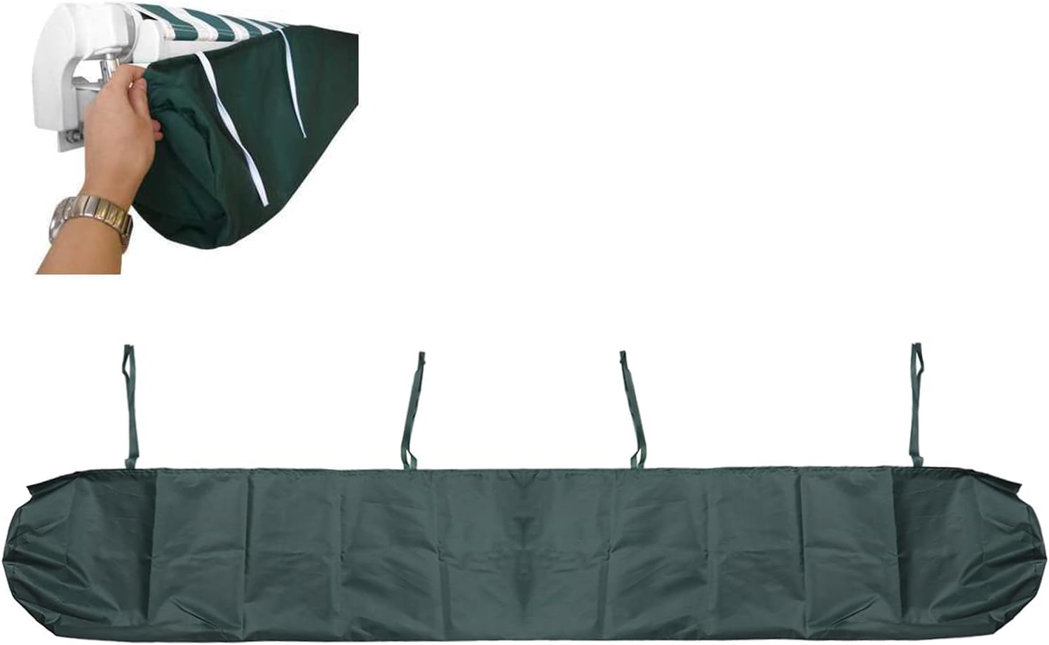 Ineasicer Staubschutzhülle Für Markisen, Sonnenschutztasche Für Einziehbare Markisen, Mit Kordelzug, Für Terrasse Und Garten (größe: 3 M, Farbe: Grün)