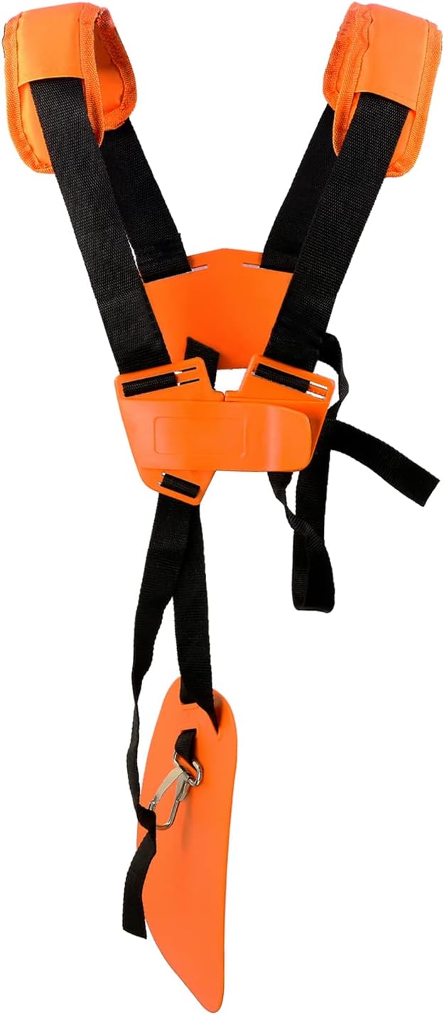 Ineasicer Tragegurt Für Freischneider – Doppelgurt Für Freischneider, Kettensägen Und Rasenmäher, Kompatibel Mit Stihl Fs, Orange