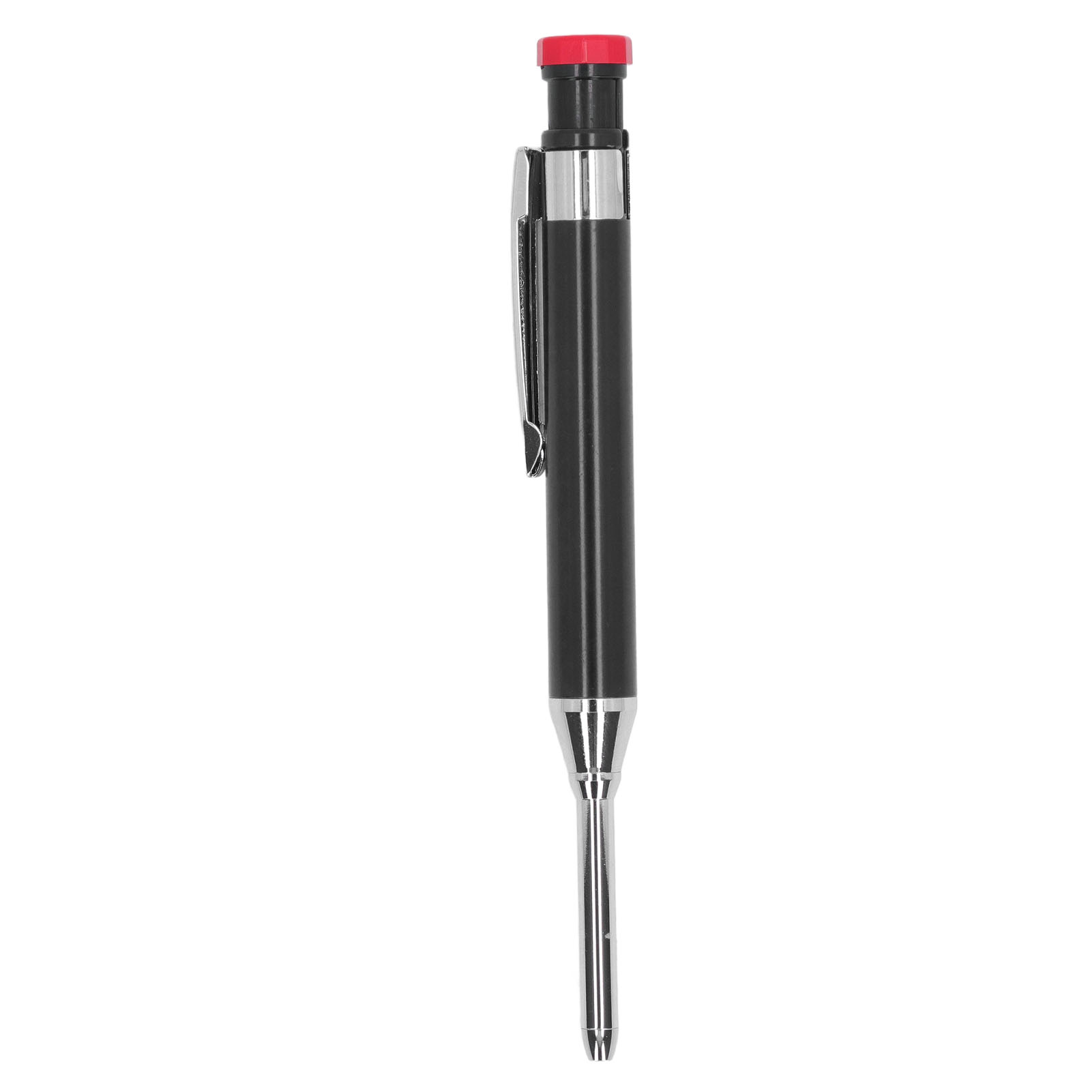 Robuster Zimmermannsbleistift Mit Langer Spitze Und Tiefem Loch, Ideal Für Holzarbeiten Und Bauprojekte. Schwarz.