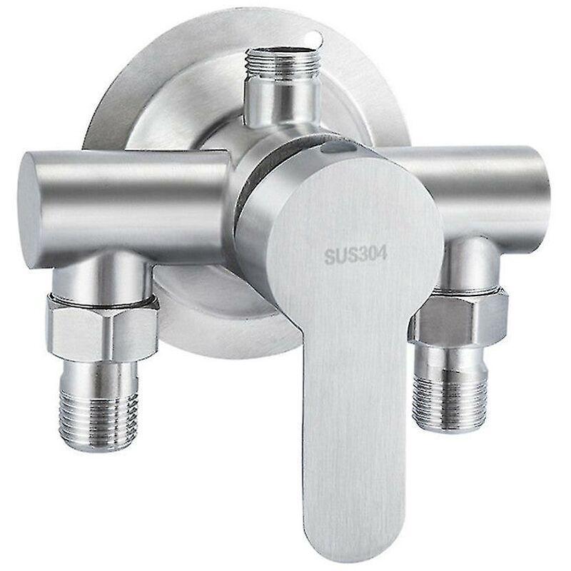 Aufputz-dreieck-duscharmatur Aus Edelstahl 304 Mit Aufputzbarem Warm-/kaltwasserschalter (1 Stück).