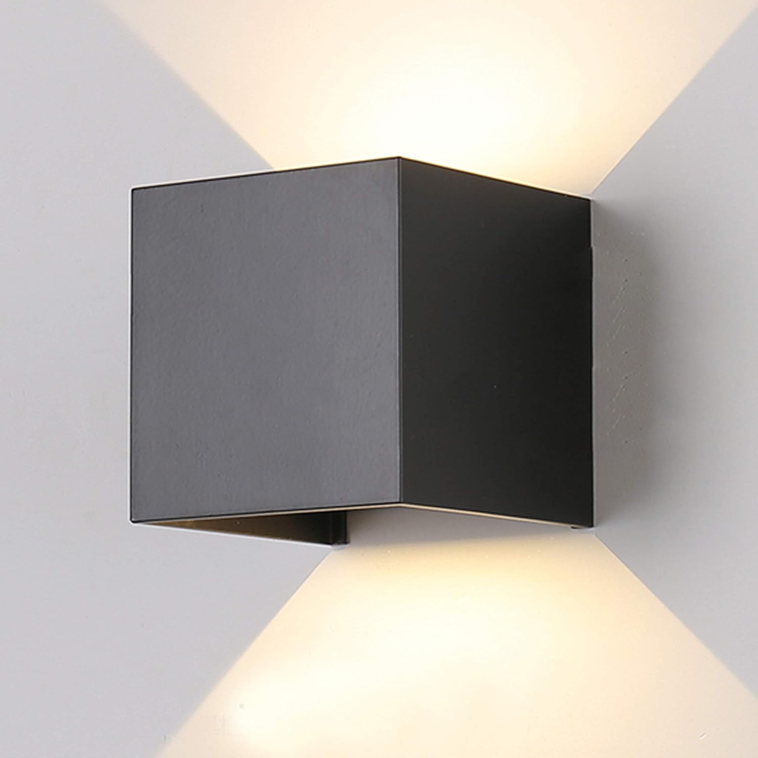 Moderne 12-w-led-wandleuchte, 3000 K, Verstellbarer Lichtkegel, Wasserdicht (ip65), Aluminiumsockel, Ideal Für Flure, Wohnzimmer, Schlafzimmer Und Gärten (warmweißes Licht). Wandleuchte Für Wohnzimmer