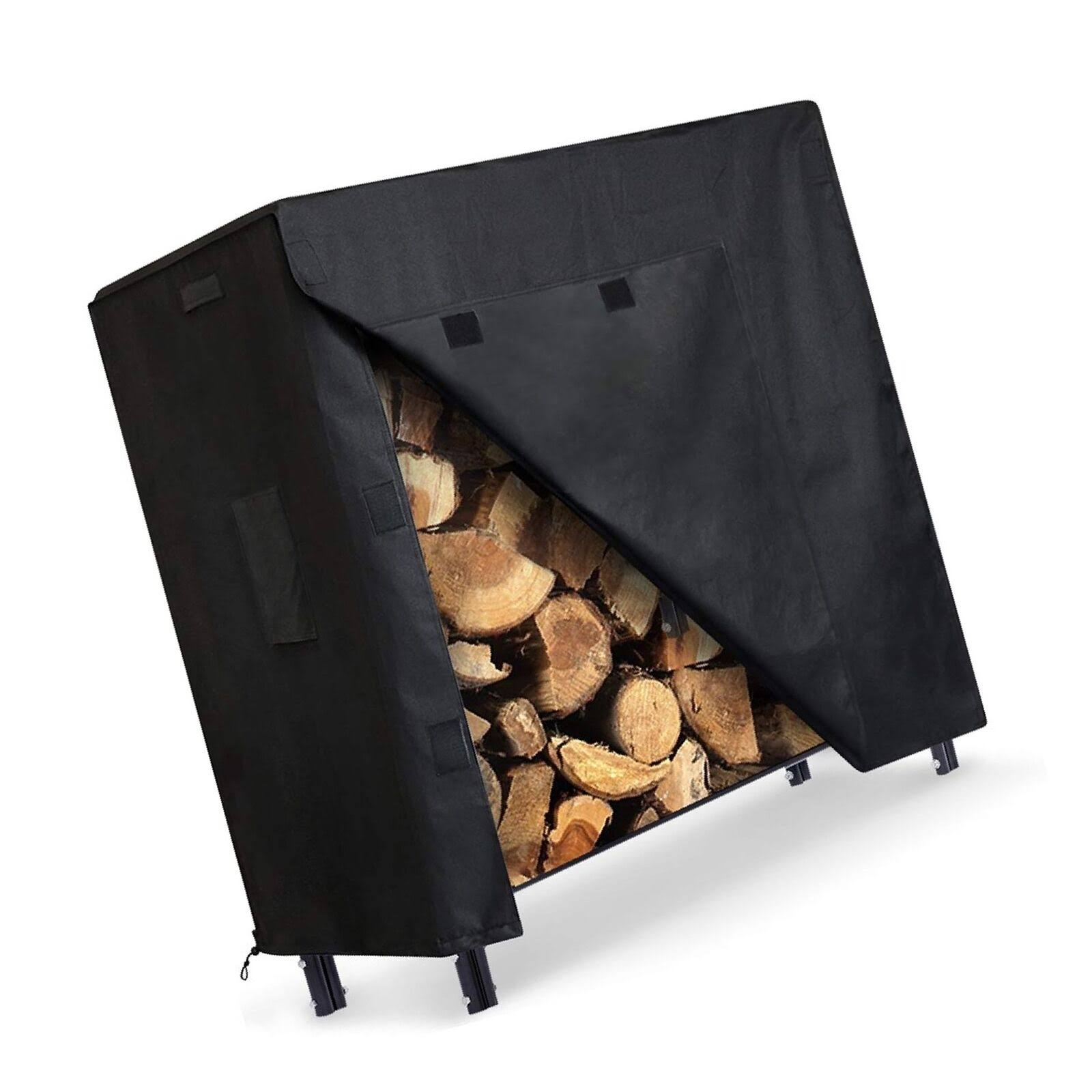Brennholzregal, 1,2 M Hoher Holzständer Für Den Außenbereich Mit Deckel, Inklusive Dicker Und Verbreiterter Stangen, Stabiler Holzständer, Einfach Zu Montieren, 122 X 61 X 107 Cm