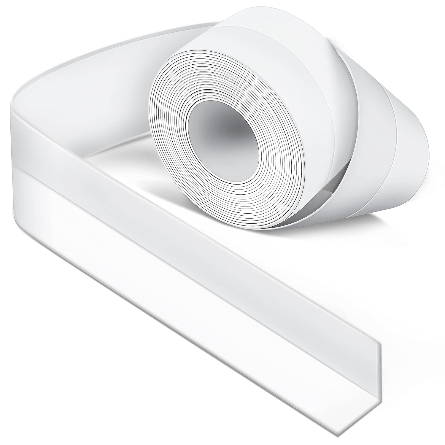 Weißes Silikondichtmittel Für Badezimmer, Dichtungsband Für Küche Oder Badezimmer, Selbstklebendes, Schimmelresistentes Und Wasserdichtes Band, Geeignet Für Viele Anwendungsbereiche.