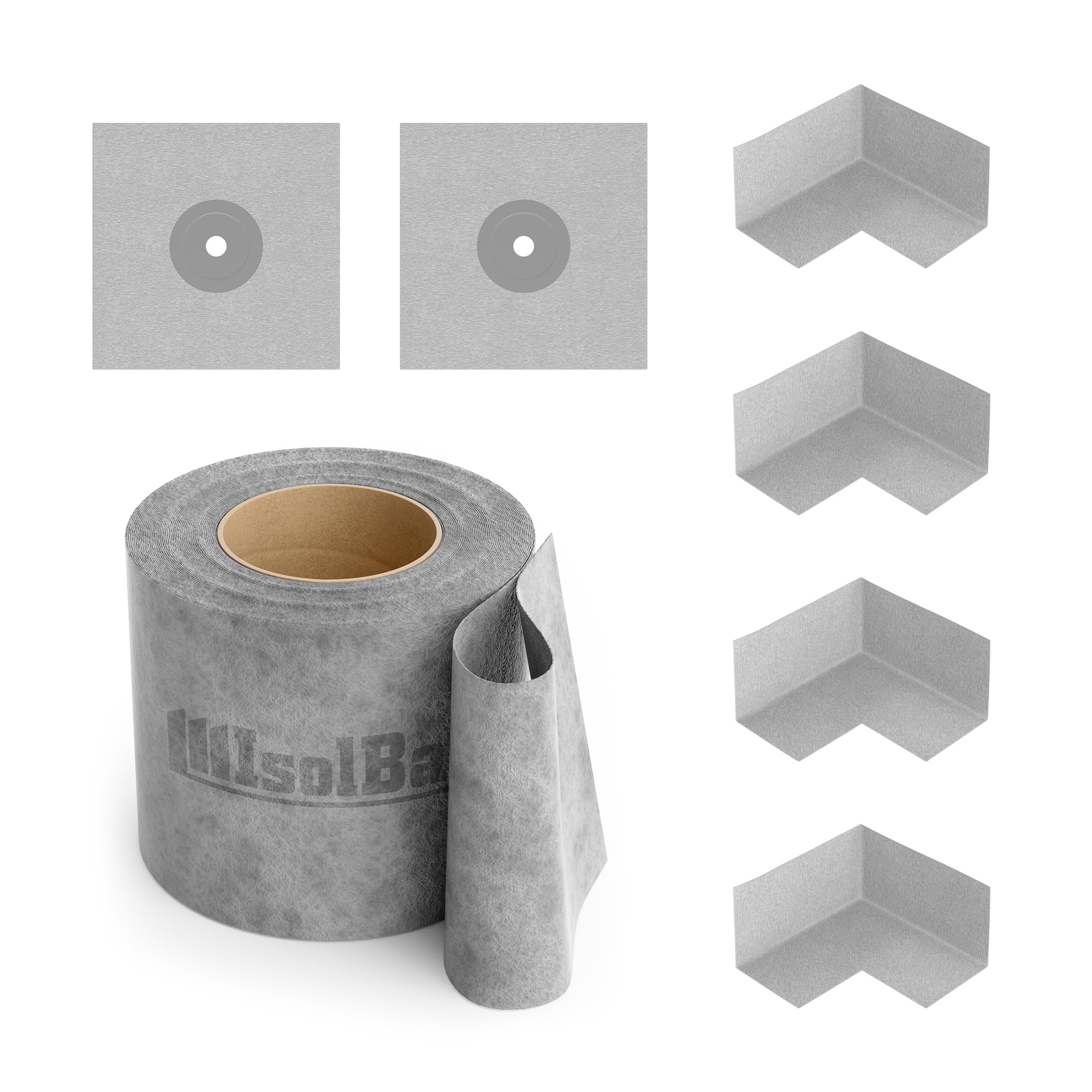 Isolbau Dichtset Bandset Dichtband 20m Bad Innenecke Dichtmanschetten Dusche