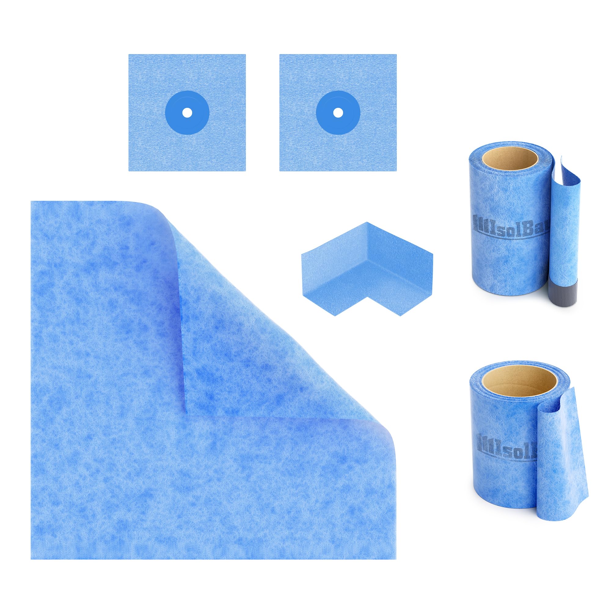 Isolbau Dichtset Dichtband 5m Bandset Bad Dichtmanschetten Dusche Innenecke