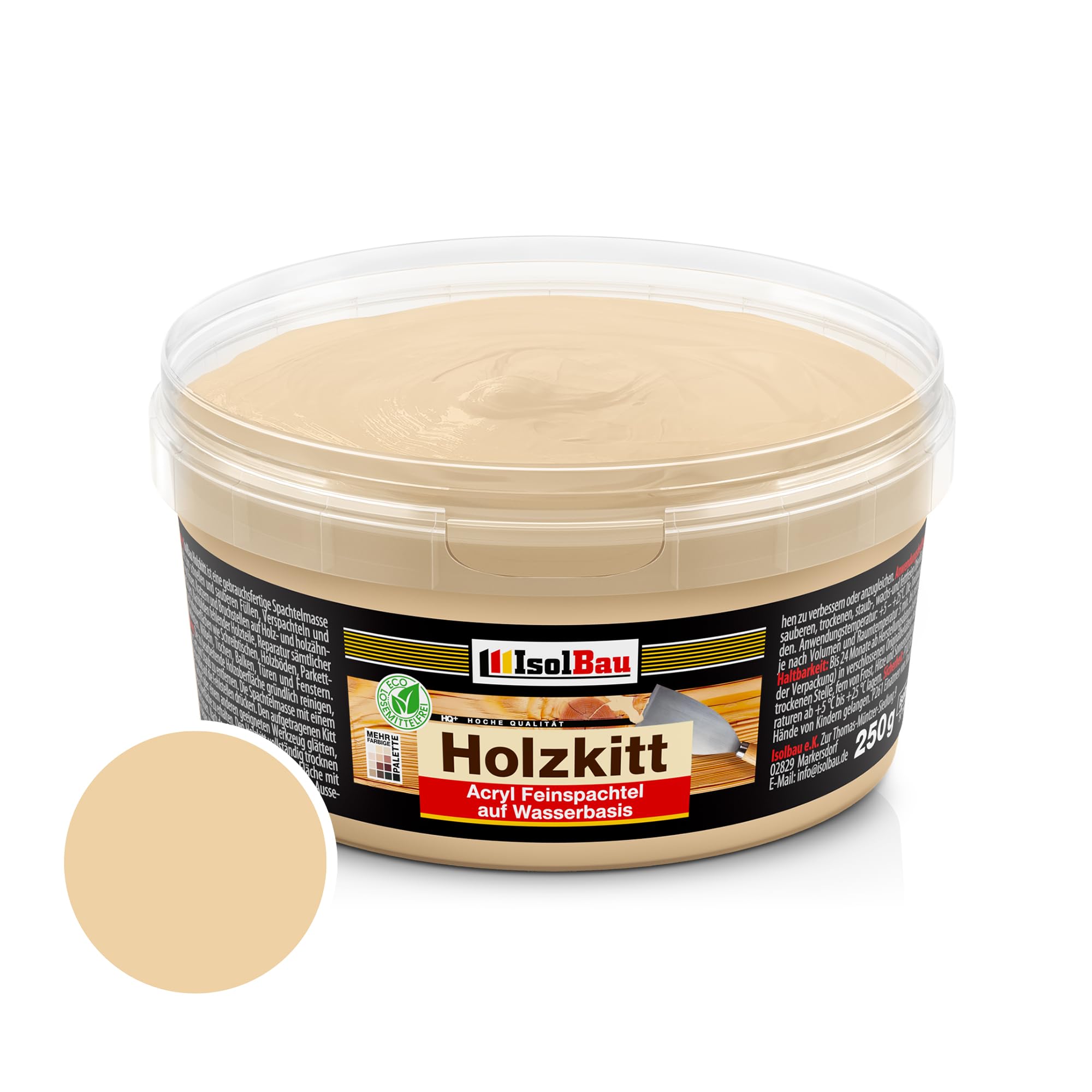 Holzkitt Spachtelmasse Holzspachtelmasse Innen Außen 250g Kiefer Dunkel (nr. 10)
