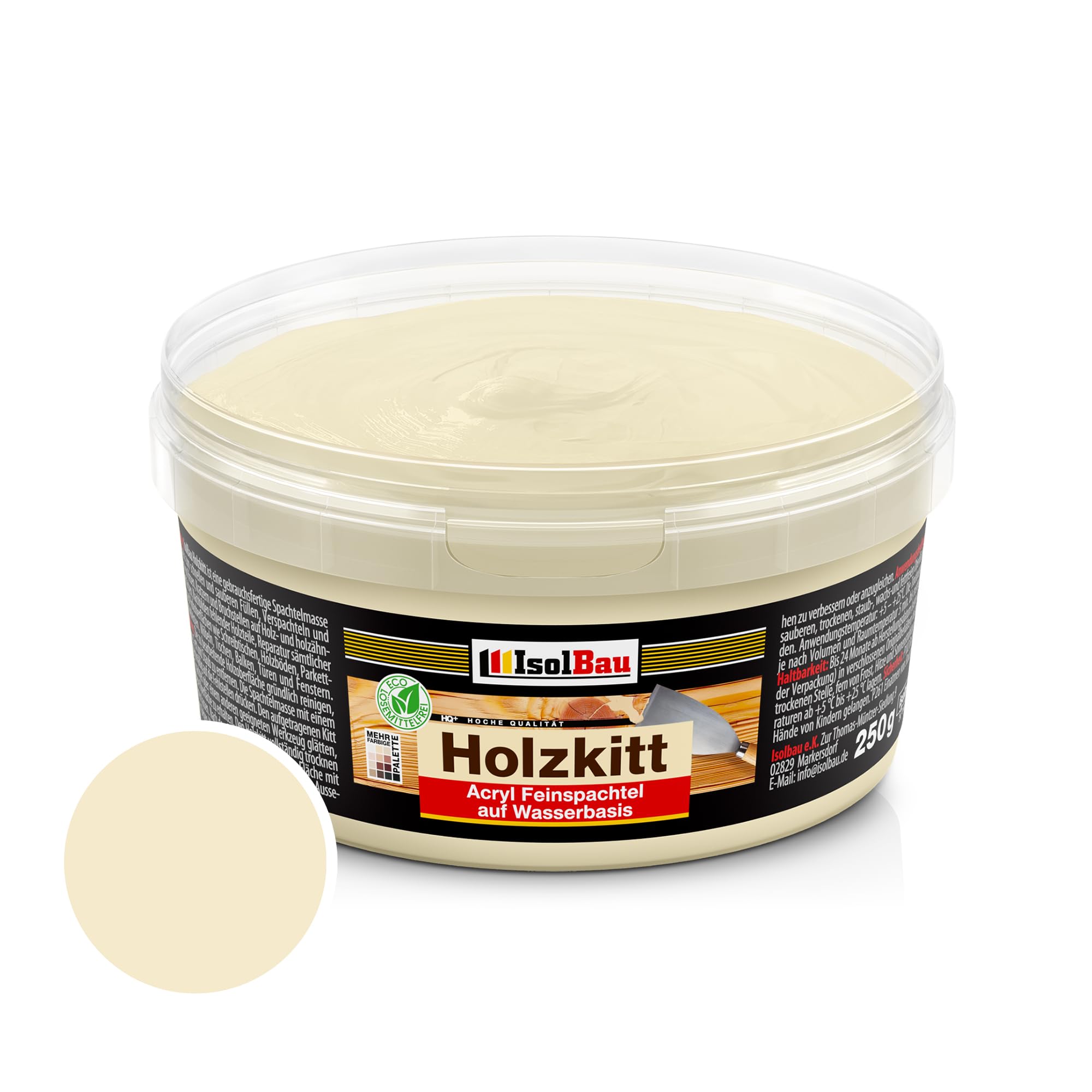 Holzkitt Spachtelmasse Holzspachtelmasse Innen Außen 250g Fichte ( Nr. 14 )
