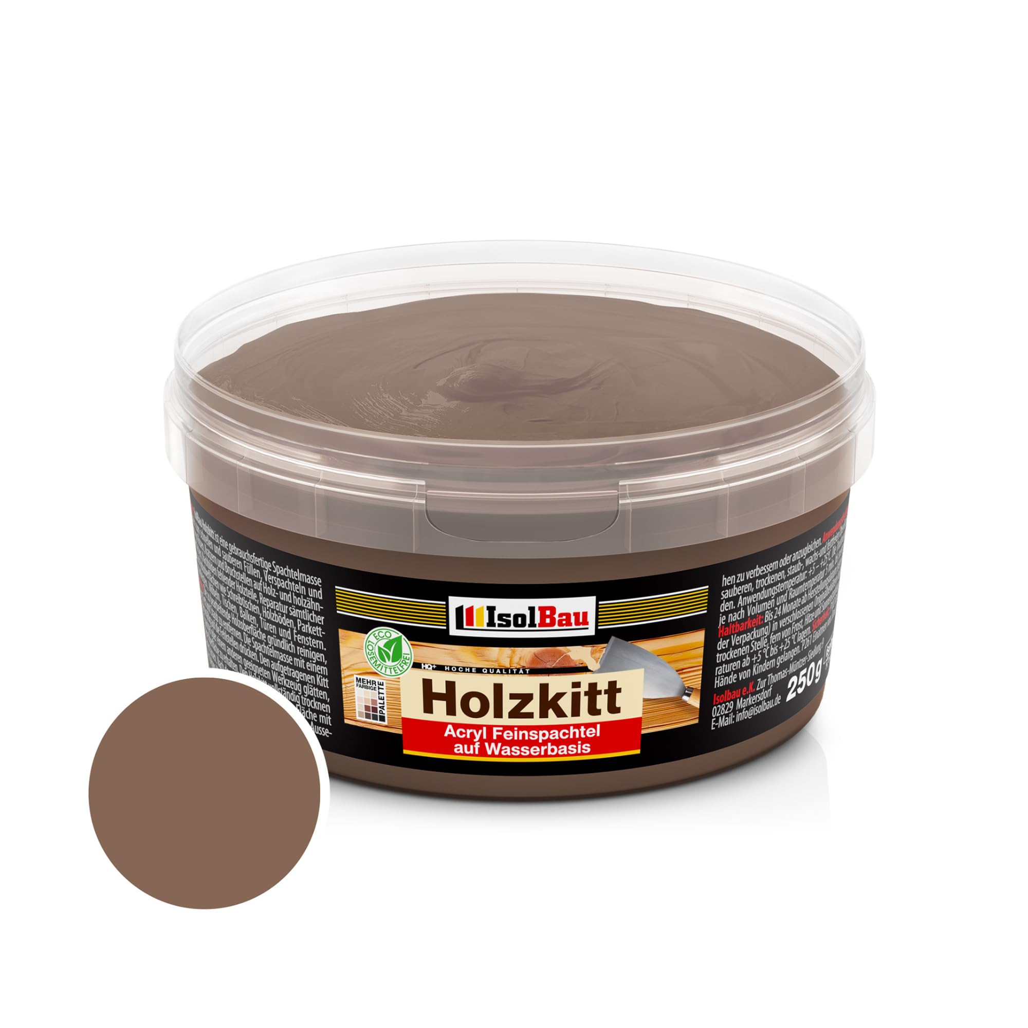 Holzkitt Spachtelmasse Holzspachtelmasse Außen Innen 250g Wenge ( Nr. 22 )