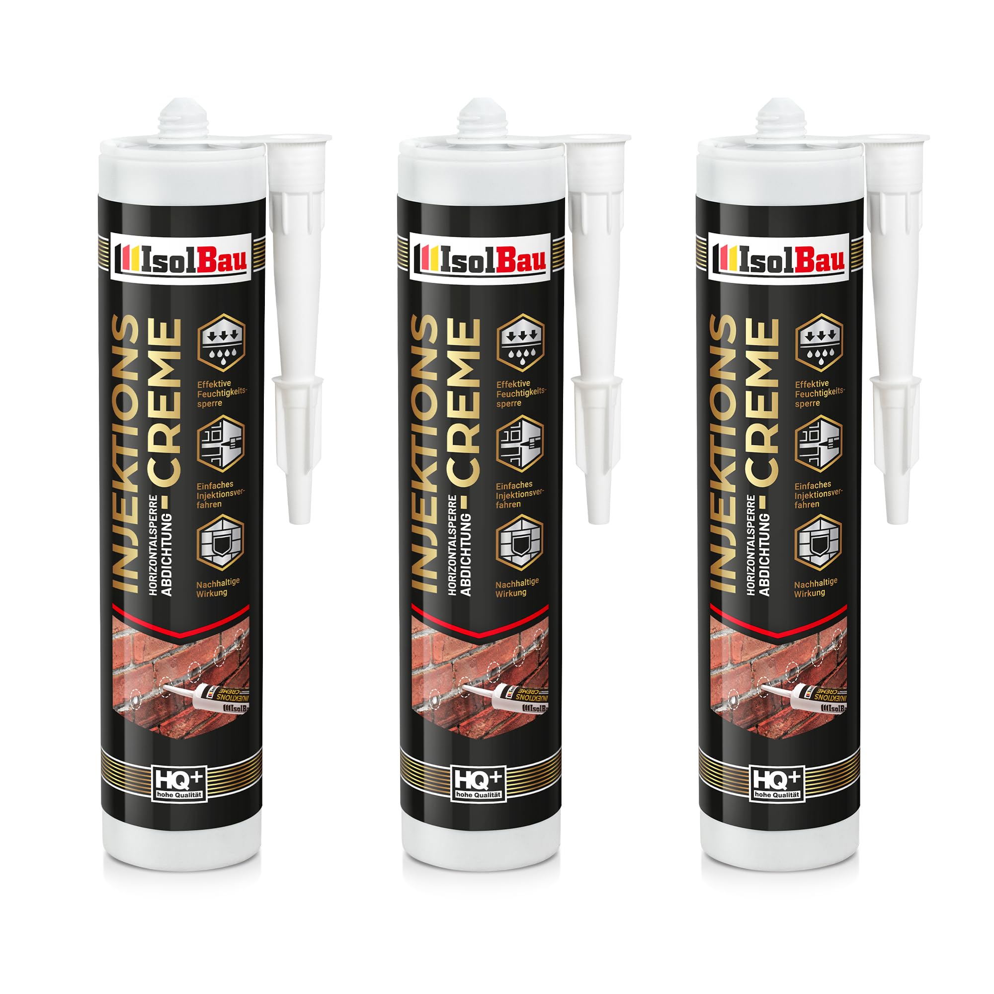 Injektionscreme 3 X 280ml Horizontalsperre Isolbau Horizontalabdichtung