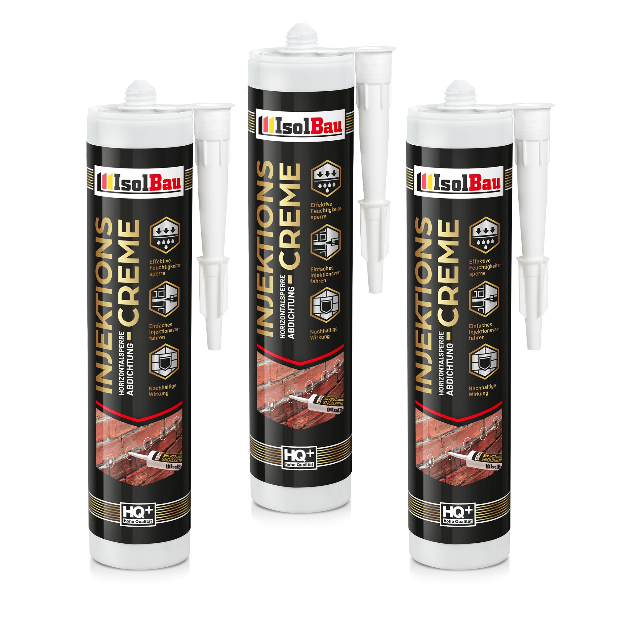 Injektionscreme Horizontalsperre 3 X 280ml Isolbau Horizontalabdichtung
