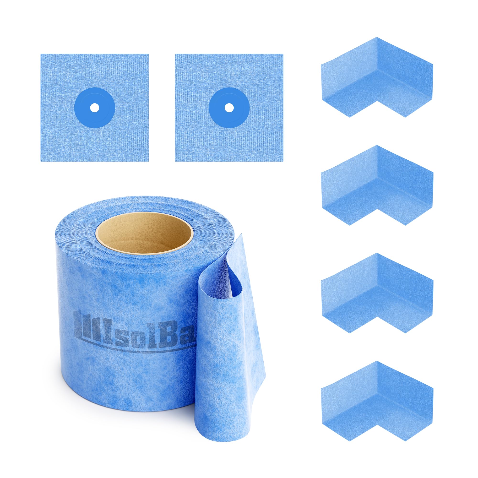 Isolbau Dichtset Dichtband 20m Bandset Bad Innenecke Dusche Dichtmanschetten