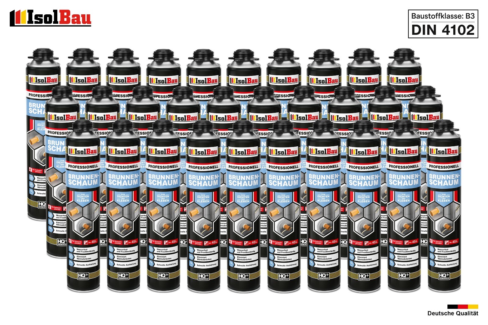 Brunnenschaum 30 X 750ml Bauschaum Pistolenschaum Montageschaum Isolbau