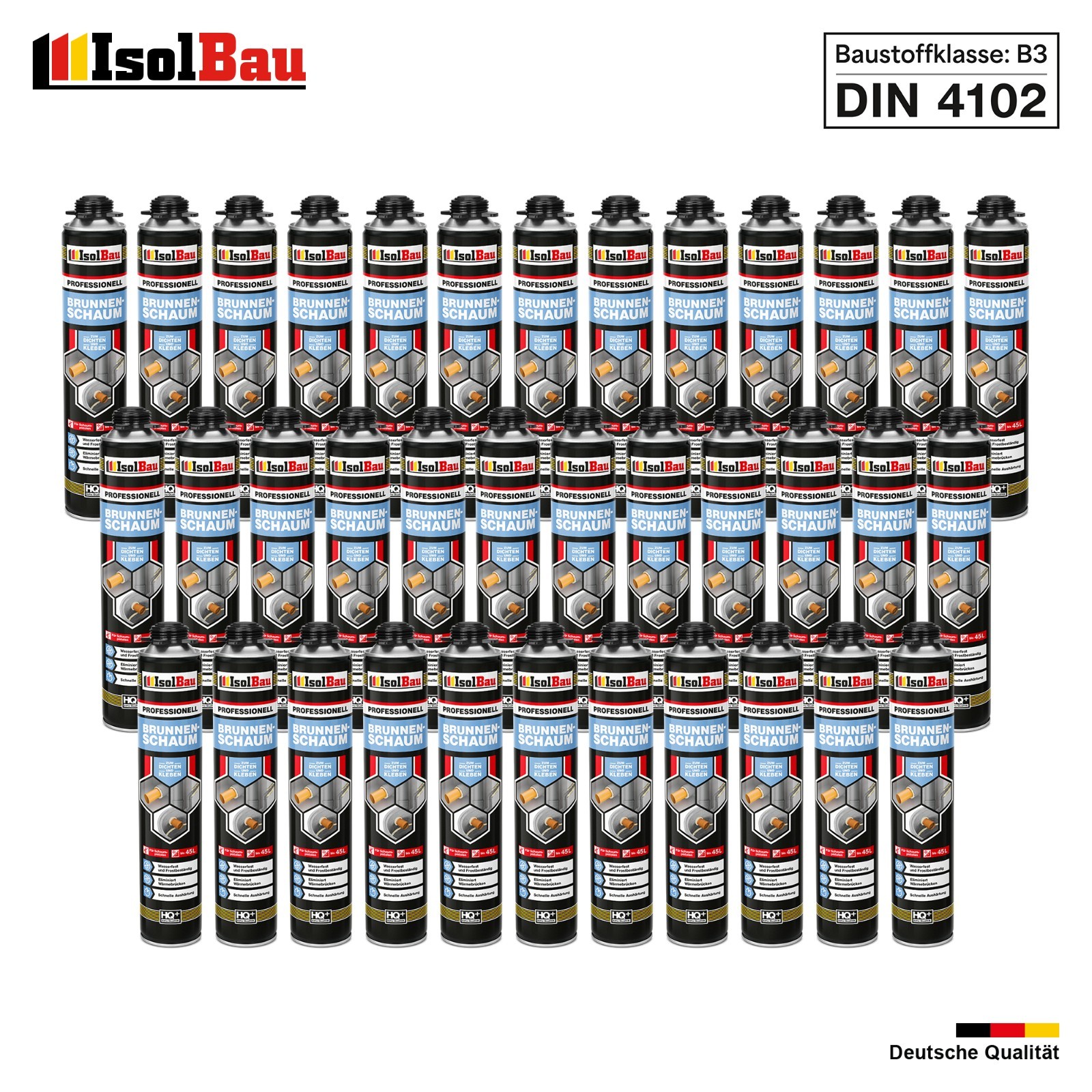 Brunnenschaum 36 X 750ml Bauschaum Pistolenschaum Montageschaum Isolbau