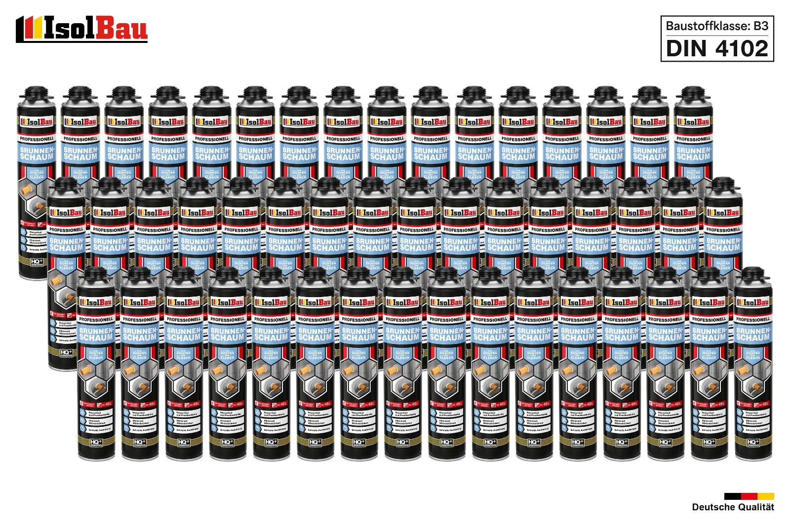 Brunnenschaum 48 X 750ml Bauschaum Pistolenschaum Montageschaum Isolbau
