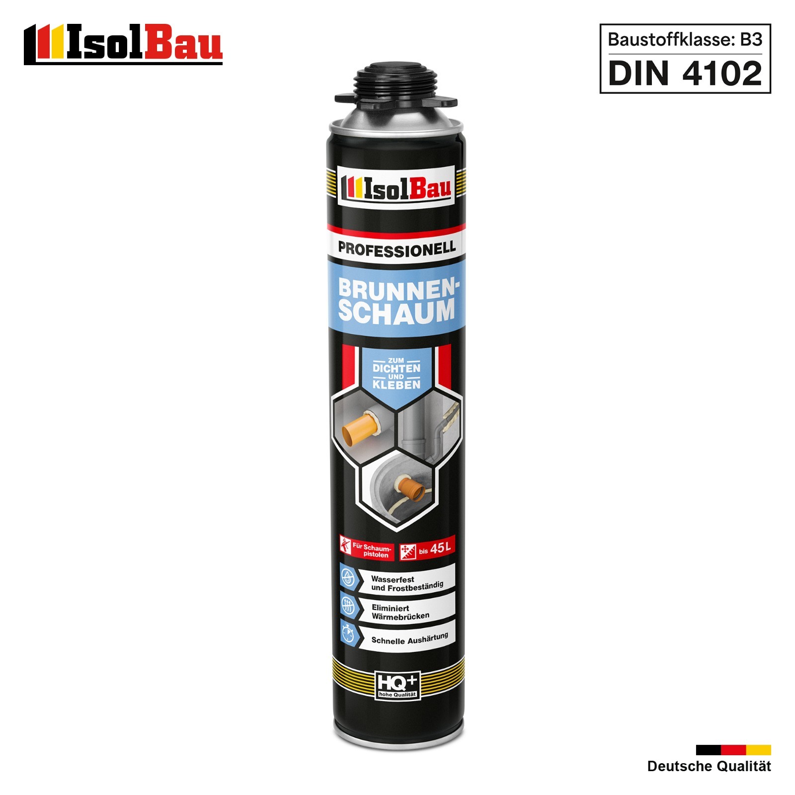 Brunnenschaum 1 X 750ml Bauschaum Montageschaum Pistolenschaum Isolbau