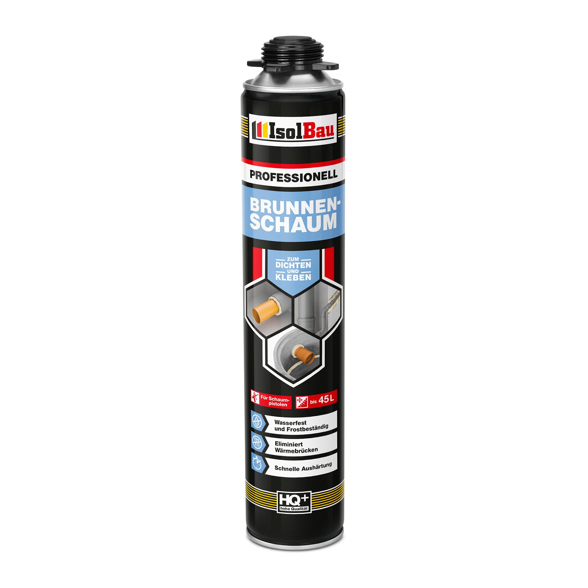Brunnenschaum 1 X 750ml Bauschaum Pistolenschaum Montageschaum Isolbau