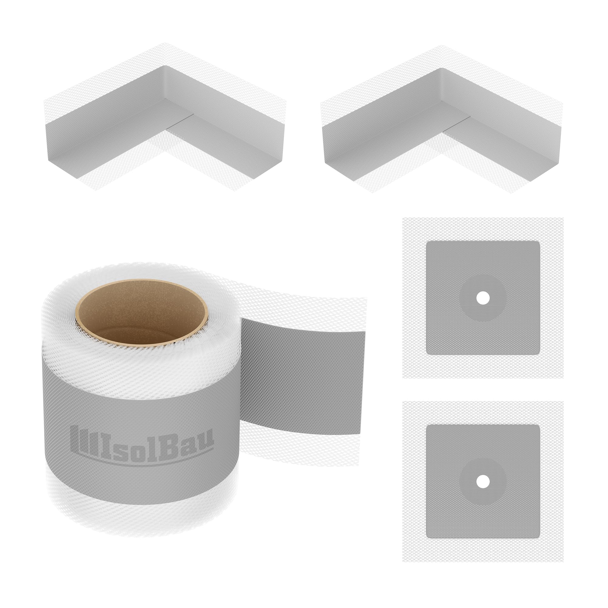 Isolbau Bandset Dichtset Dichtband 10m Innenecke Dusche Bad Dichtmanschetten