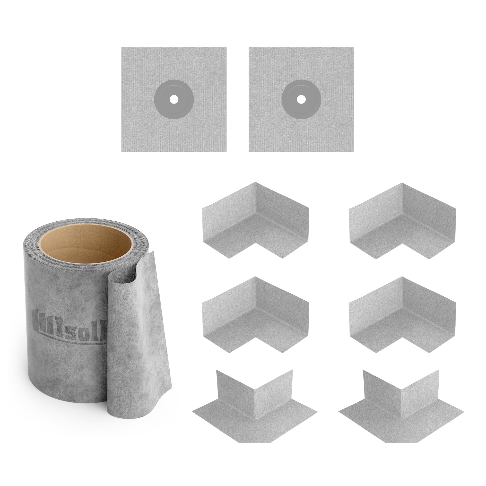 Isolbau Dichtset Bandset Dichtband 10m Bad Innenecke Dichtmanschetten Dusche