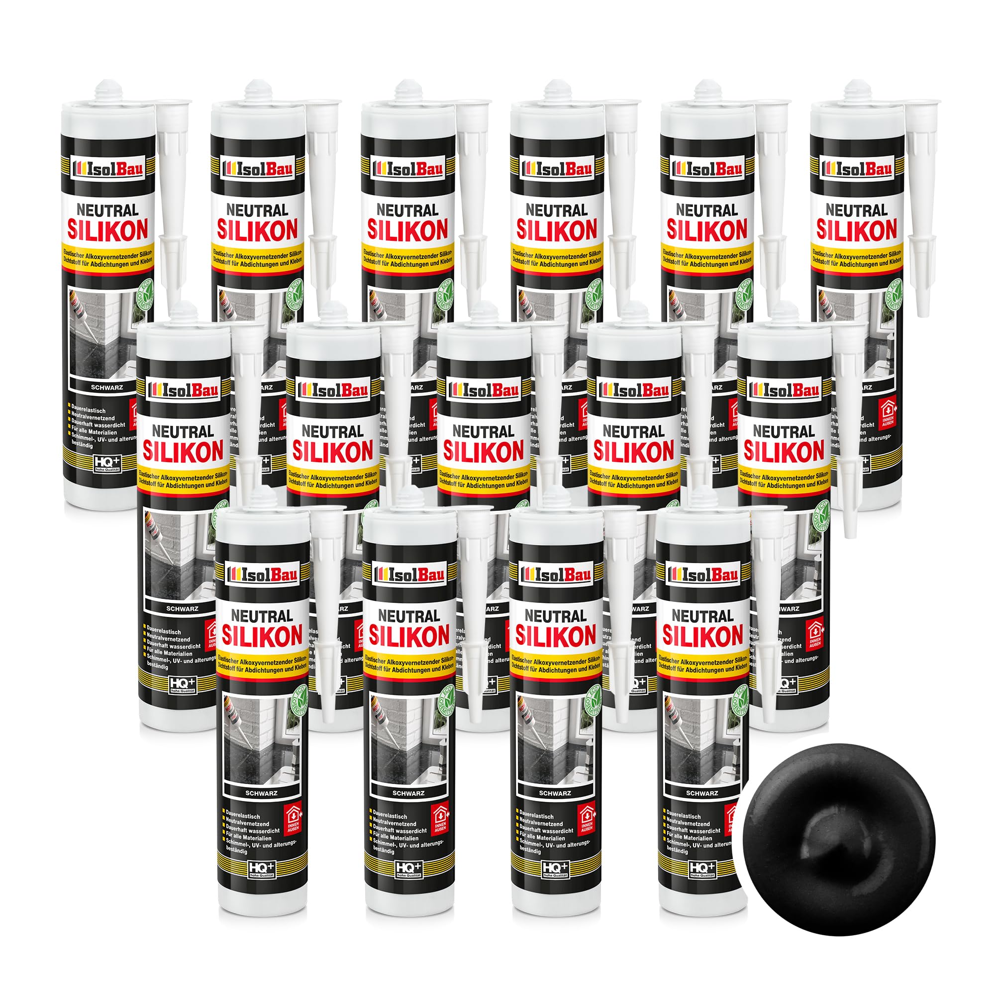 Neutralsilikon Naturstein Silikon Marmor Sanitär Inn/auß 15 X 300ml Schwarz