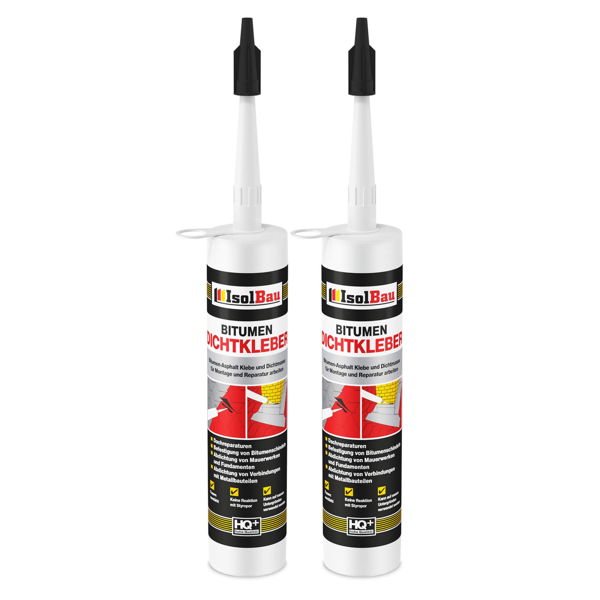 Bitumenkleber 2 X 310 Ml Dachdichtstoff Bitumen Dichtmasse Schindelkleber