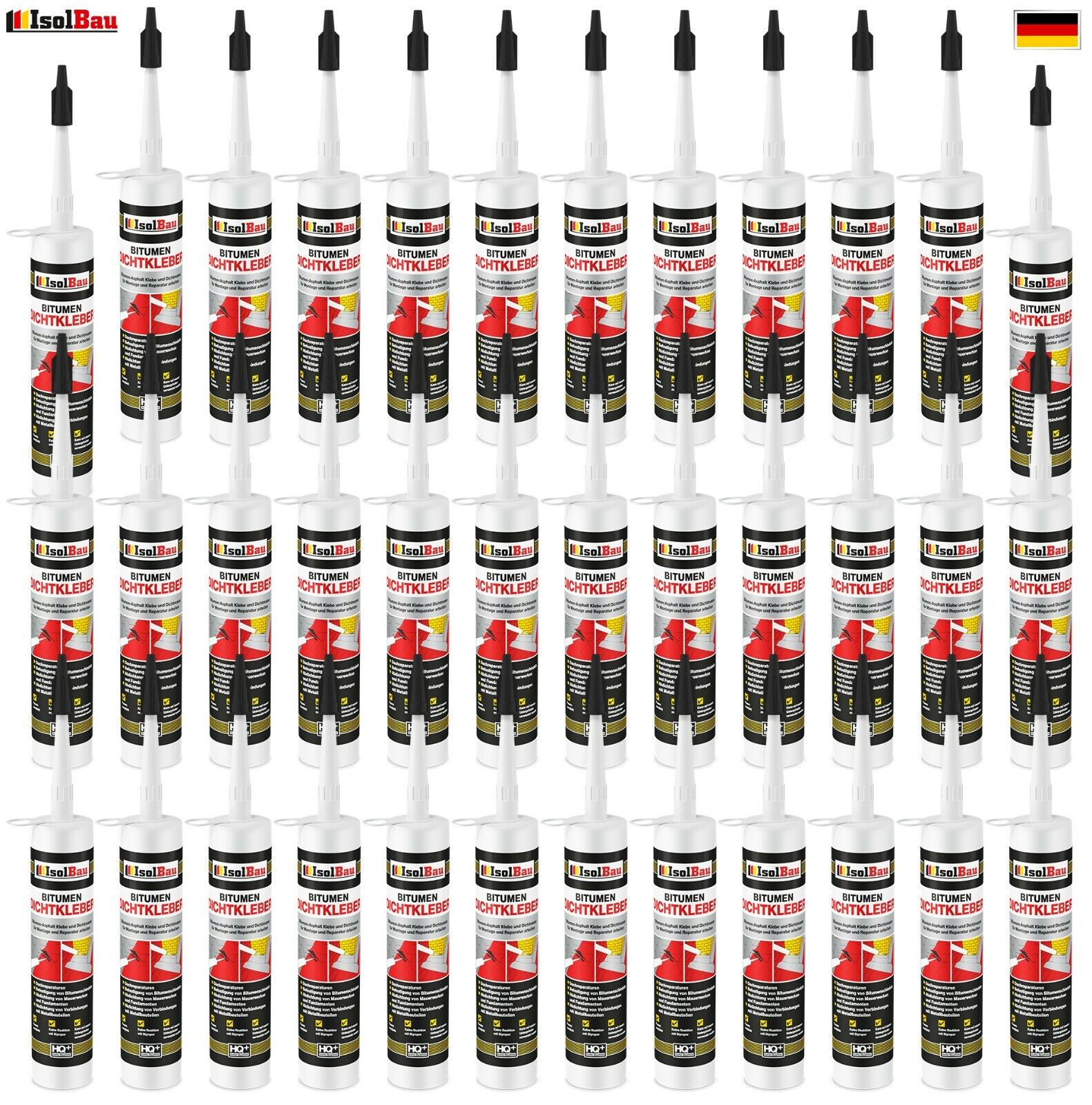 Bitumenkleber 36 X 310 Ml Dichtstoff Dachdicht Bitumen Dichtmasse Schindelkleber