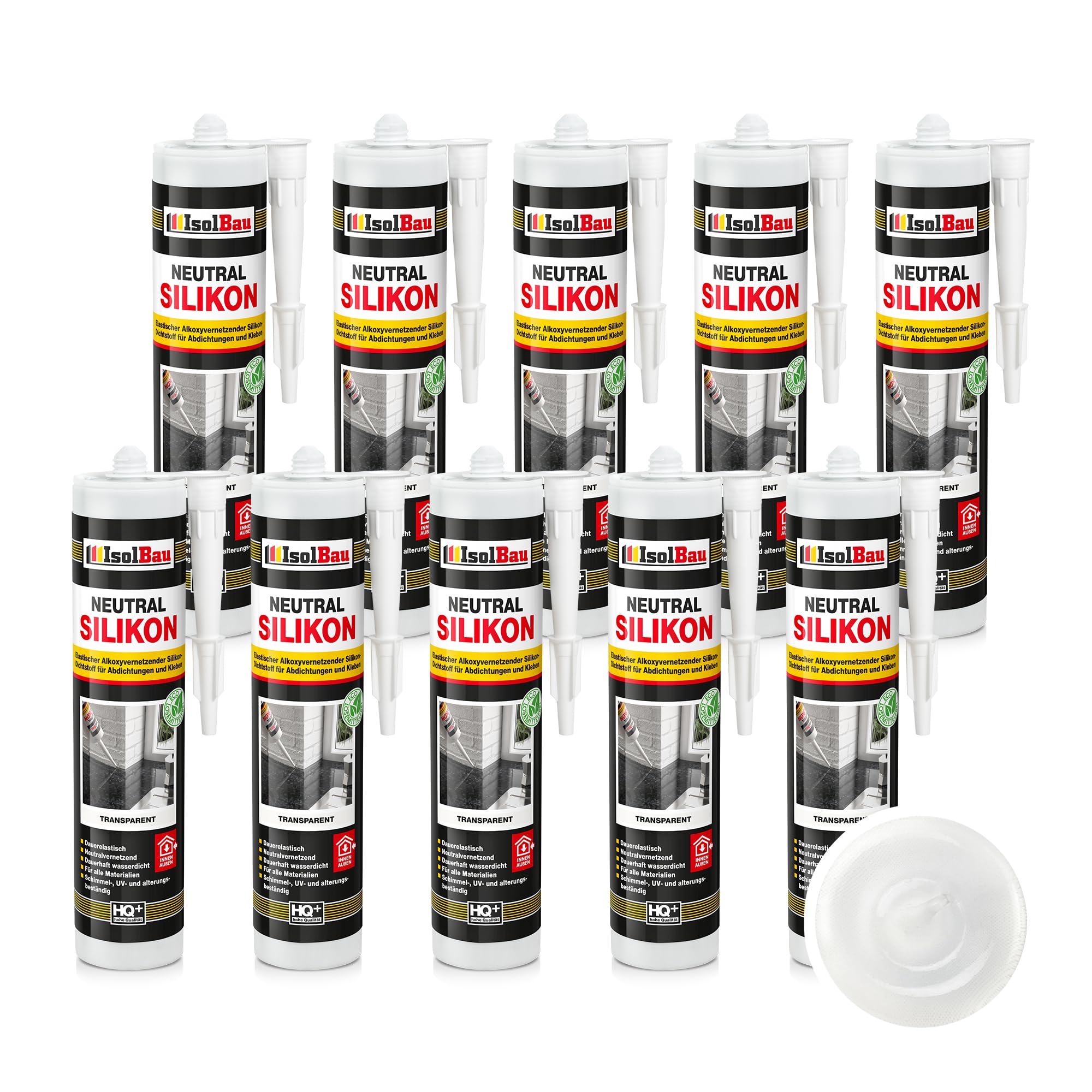 Neutralsilikon Naturstein Silikon Marmor Sanitär Inn/auß 10 X 300ml Transparent