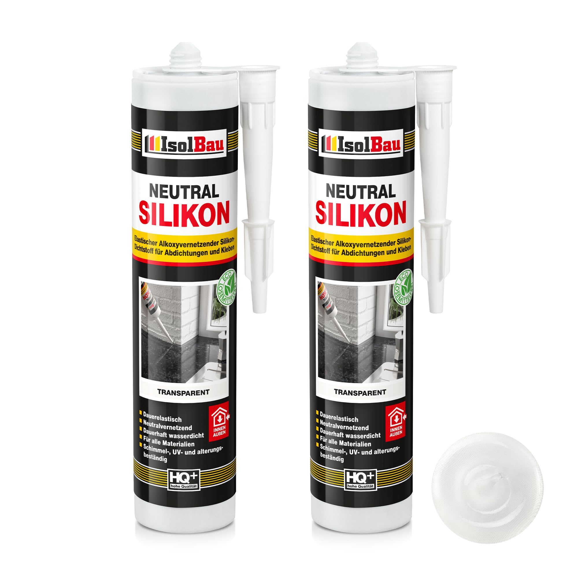 Neutralsilikon Naturstein Silikon Sanitär Marmor Inn/auß 2 X 300ml Transparent
