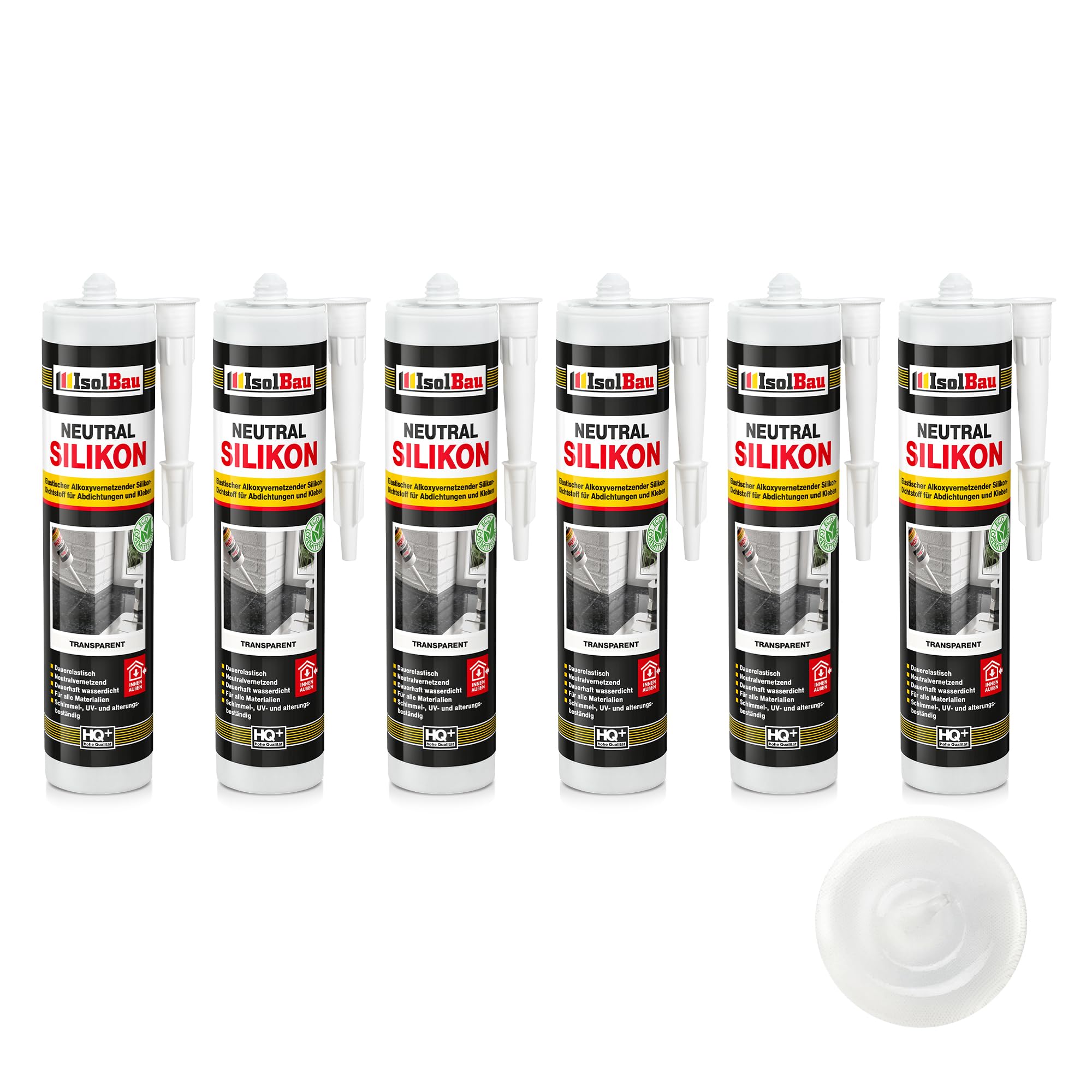 Neutralsilikon Naturstein Silikon Marmor Sanitär Inn/auß 6 X 300ml Transparent